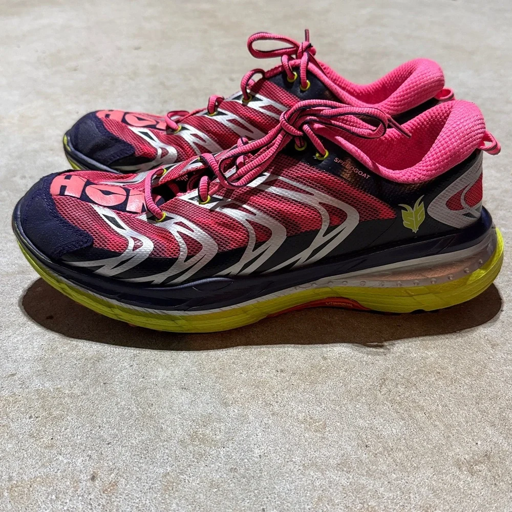Hoka One One Speedgoat Trail Running Shoes Women’s 10 Vibram Casual Outdoor - Picture 2 of 16
